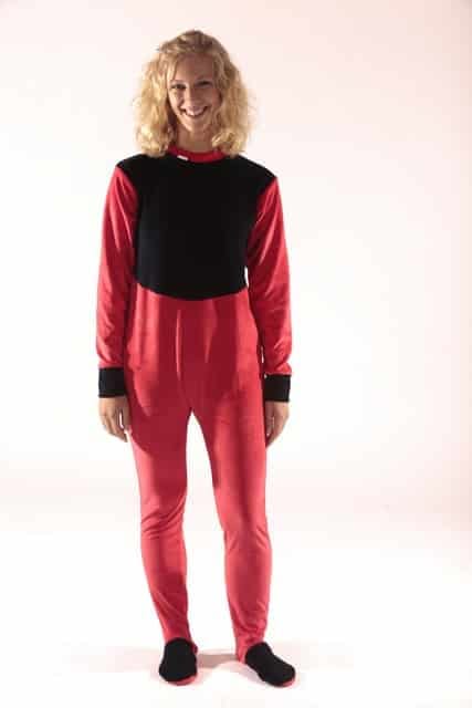 Grenouillere bicolore en velours