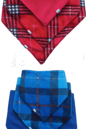 Bavoir bandana reversible