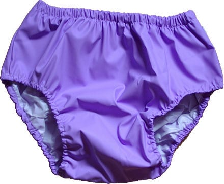 Culotte d'incontinence PVC mauve