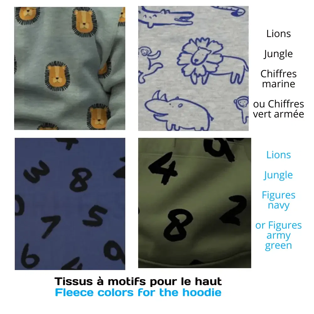 Sweat fantaisie pour combinaison