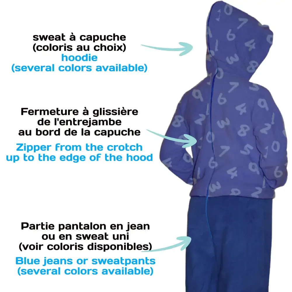 Combinaison anti-déshabillage fantaisie 6 - 16 ans – Image 2