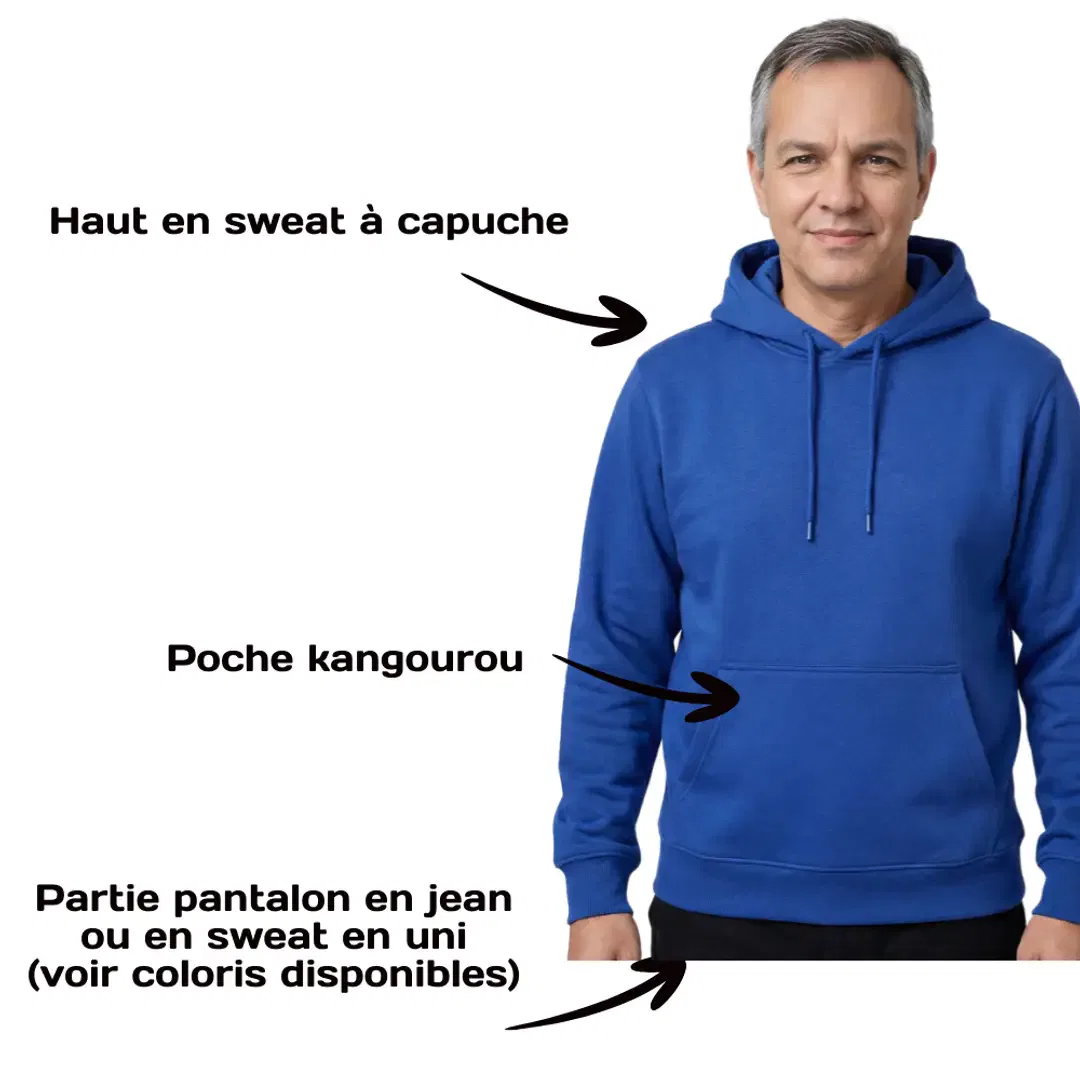 Combinaison anti-déshabillage unie unisexe adulte – Image 3