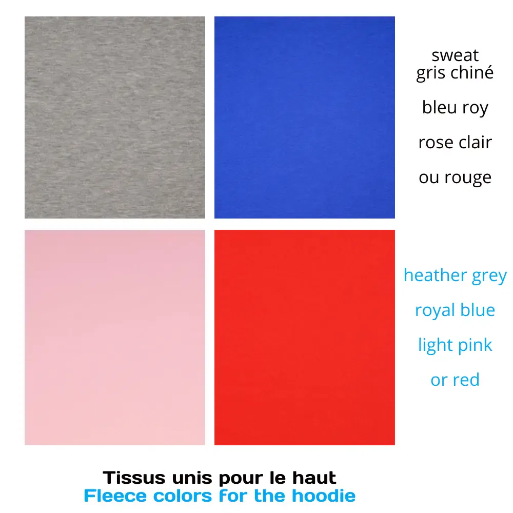 Coloris pour le haut à caouche