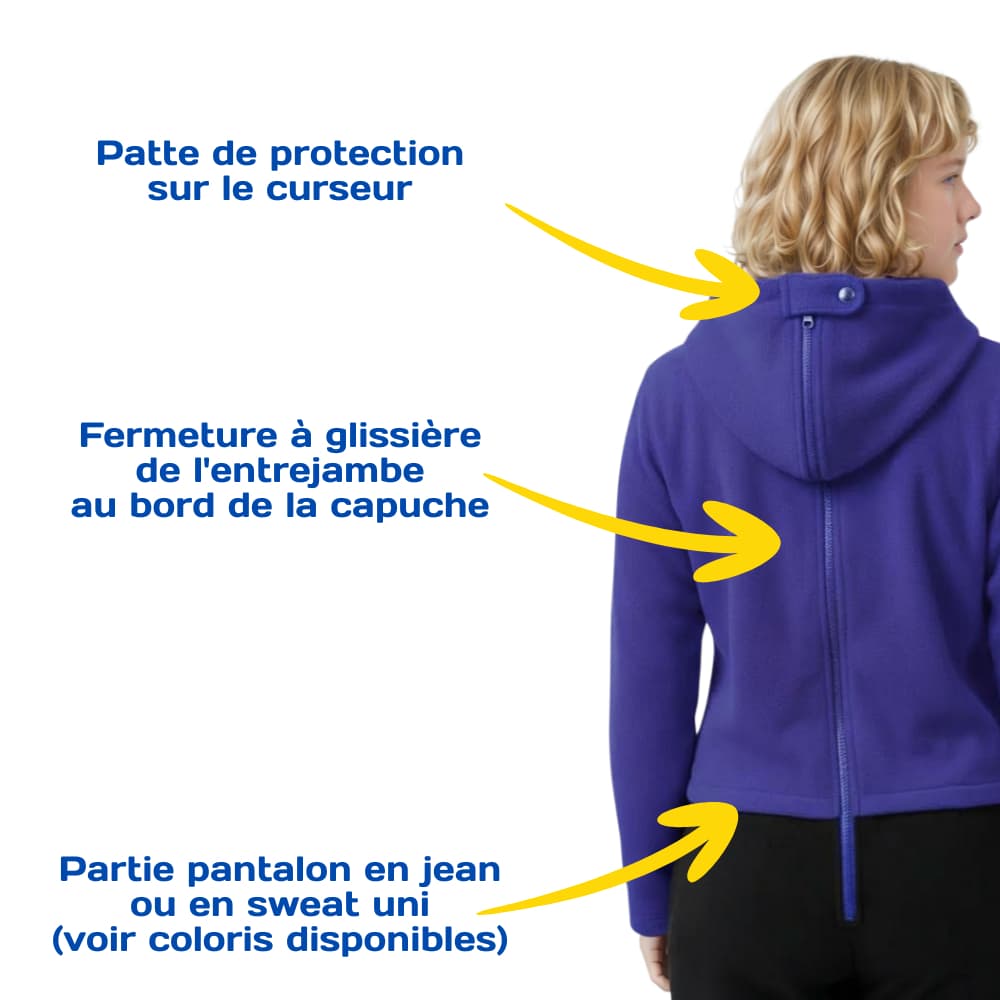 combinaison panatlon anti-déshabillage