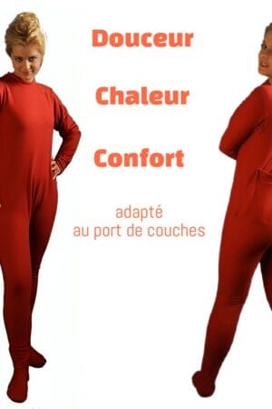 Adult Red Fleece Onesie