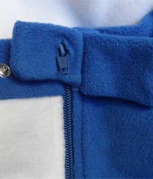 Combinaison ouverture dos adulte polaire – détail fermeture dos