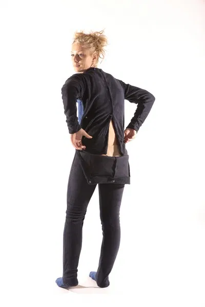 Adult fleece onesie - navy - 14 variants - Image 3