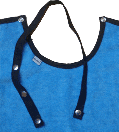 Adult and Kids Terry Bib with Detachable Tie sold separately