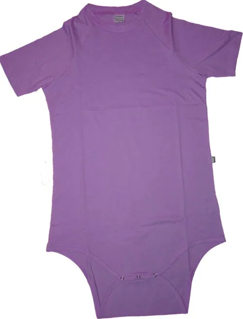 Purple cotton bodysuit