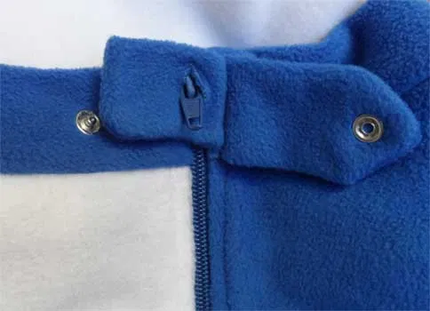 Onesie with fleece mittens and back closure – Image 2