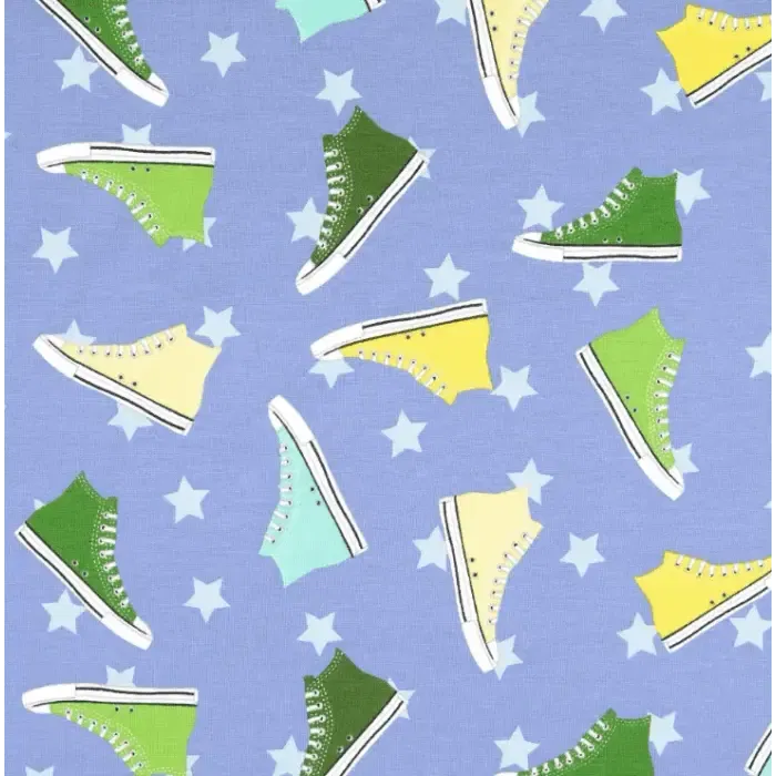 Jersey Cotton Sneakers Sky