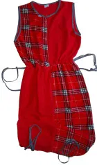 Two-tone adult sleeping bag red