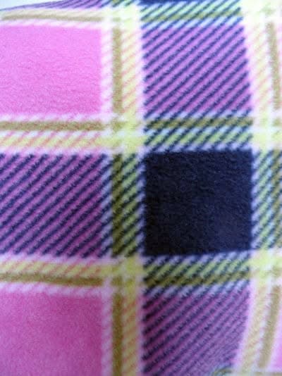 Polaire tartan rose PB3