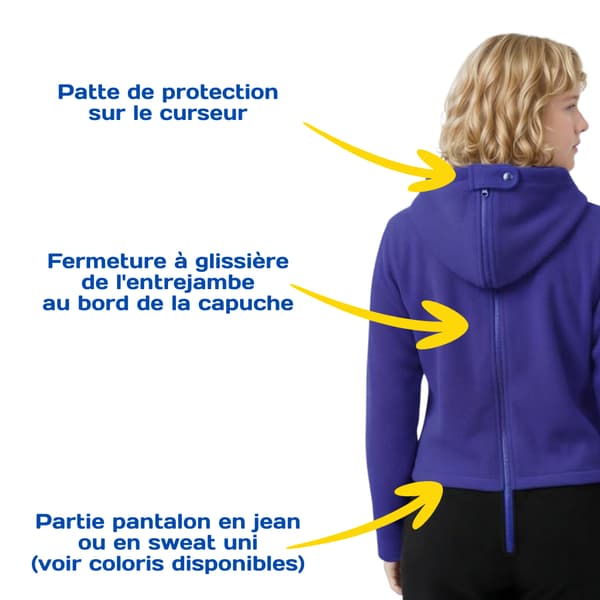 combinaison panatlon anti-déshabillage